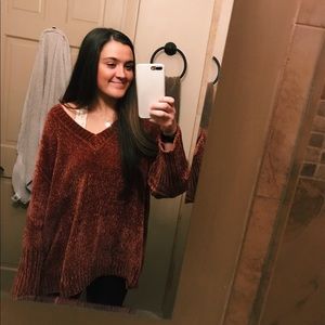 Cute Zara oversized knit sweater!